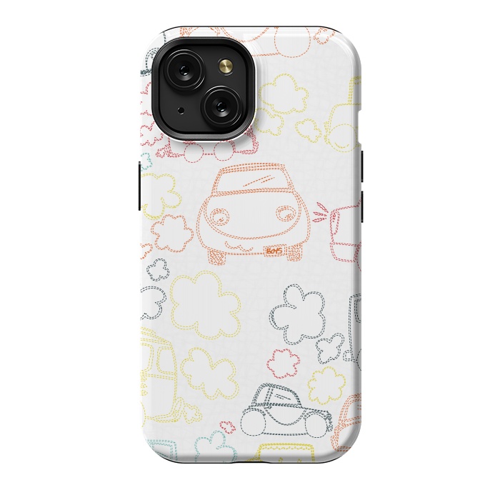 iPhone 15 StrongFit Stitched Cars by MaJoBV