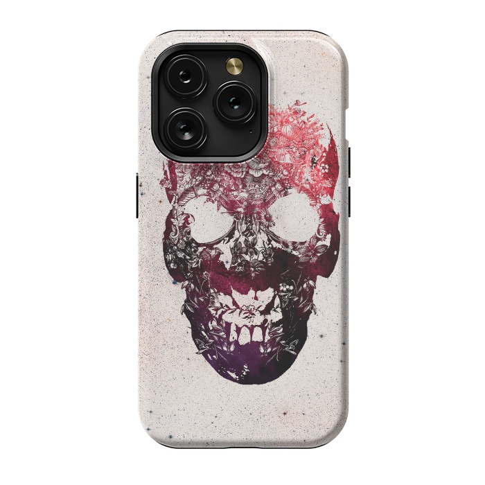 iPhone 15 Pro StrongFit Floral Skull by Ali Gulec
