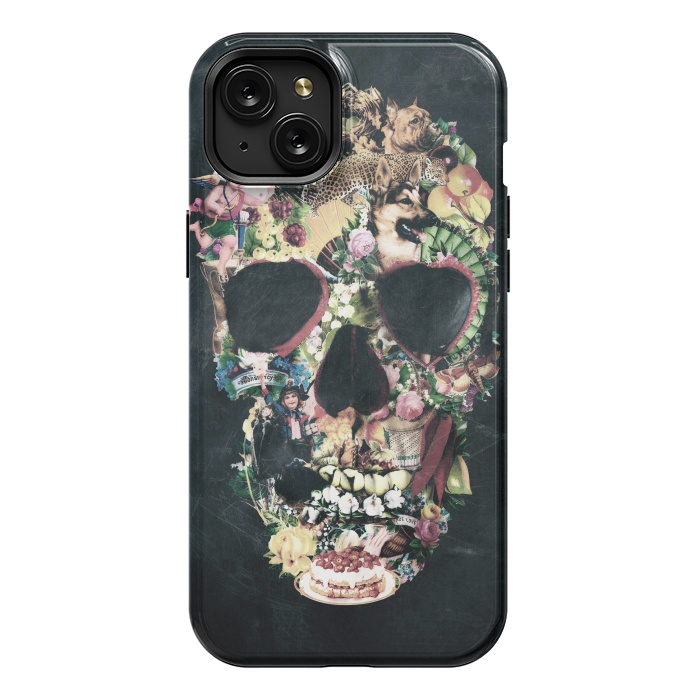 iPhone 15 Plus StrongFit Vintage Skull by Ali Gulec