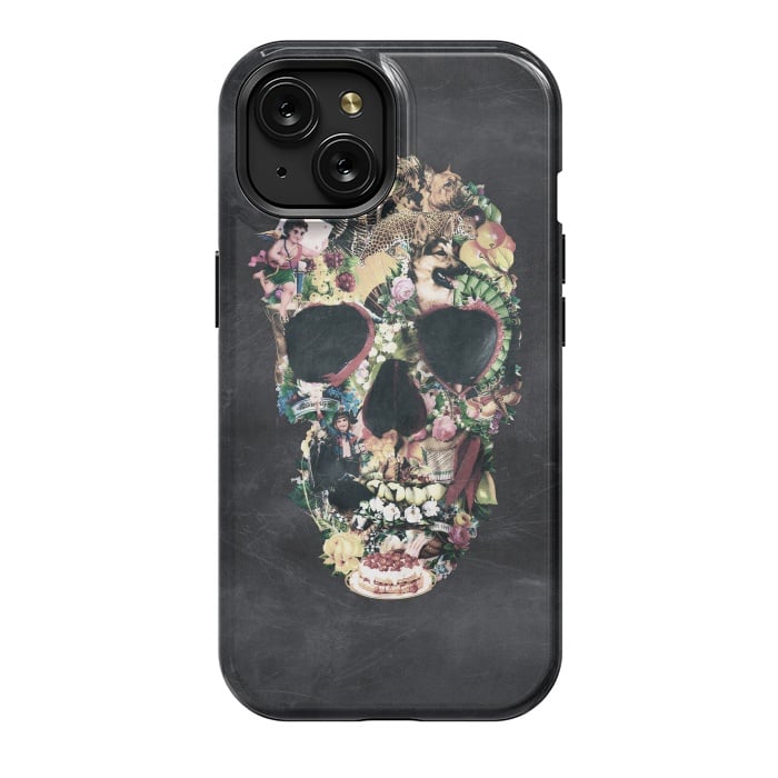 iPhone 15 StrongFit Vintage Skull by Ali Gulec