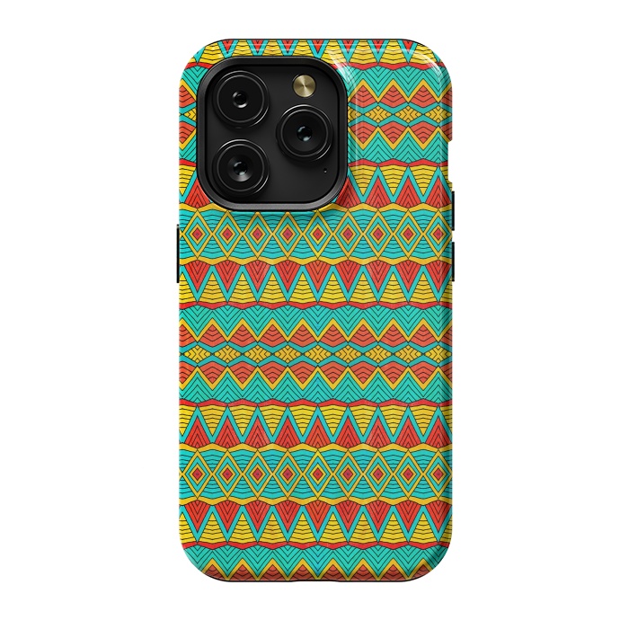 iPhone 15 Pro StrongFit Tribal Soul by Pom Graphic Design