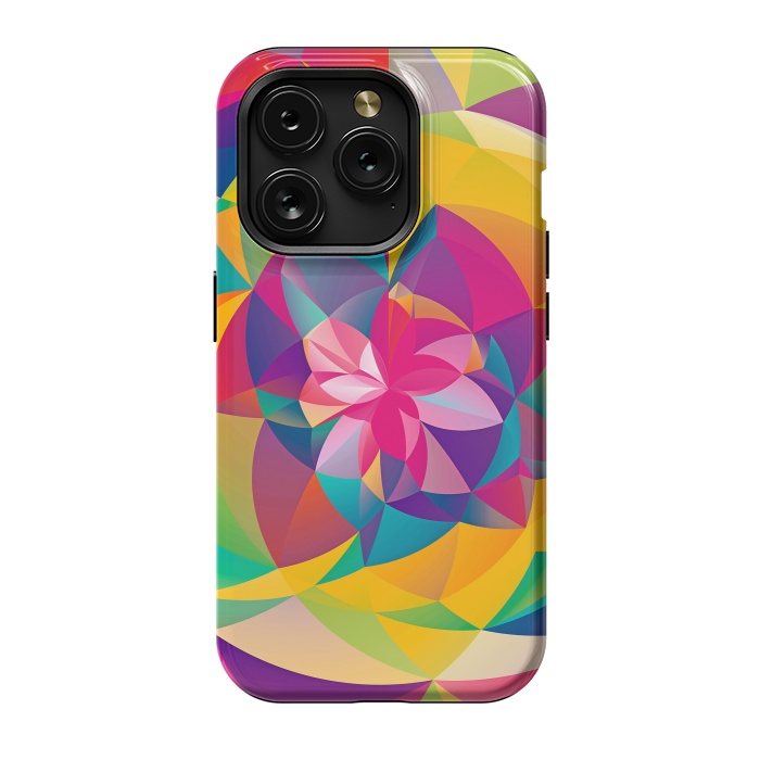 iPhone 15 Pro StrongFit Acid Blossom by Eleaxart