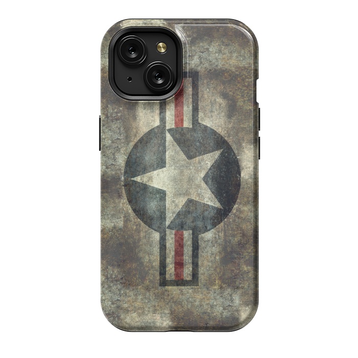 iPhone 15 StrongFit Airforce Roundel Retro by Bruce Stanfield