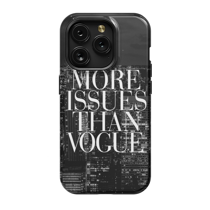 iPhone 15 Pro StrongFit Siphone vogue issues nyc skyline by Rex lambo