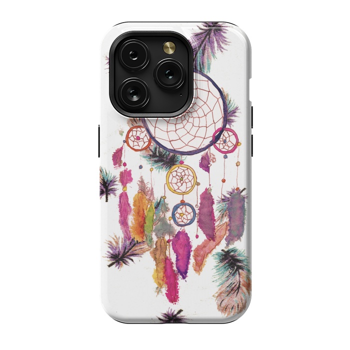 iPhone 15 Pro StrongFit Dreamcatcher and Feather Pattern by Girly Trend