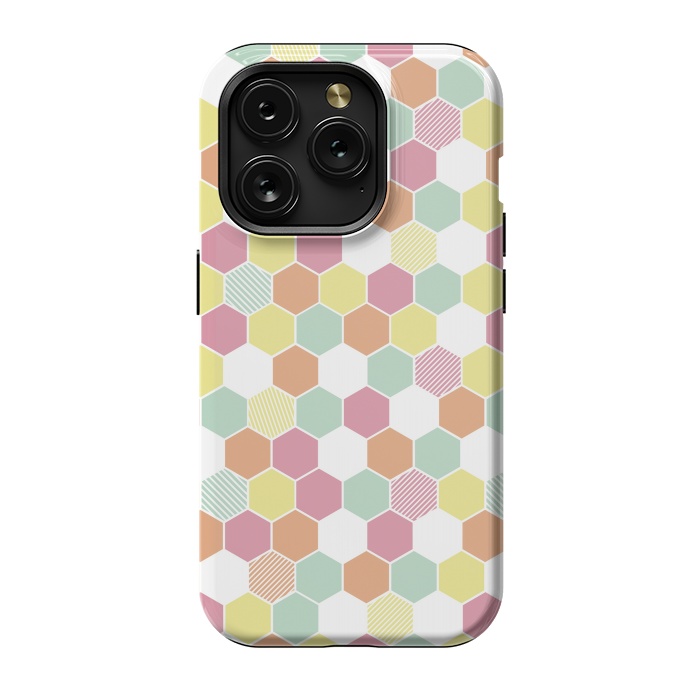 iPhone 15 Pro StrongFit Geo Hex by Alice Perry Designs
