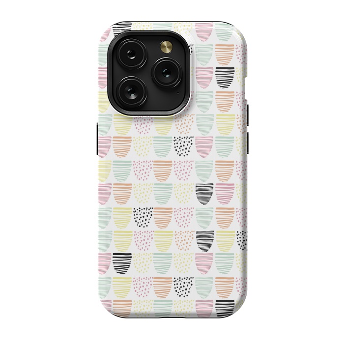 iPhone 15 Pro StrongFit Scandi Doodle by Alice Perry Designs