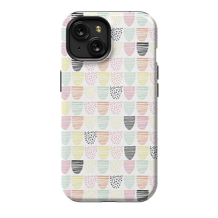 iPhone 15 StrongFit Scandi Doodle by Alice Perry Designs