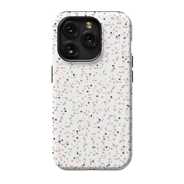 iPhone 15 Pro StrongFit Speckled Rain by Alice Perry Designs