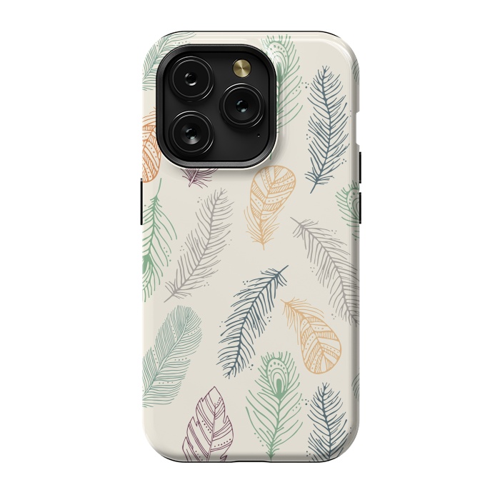 iPhone 15 Pro StrongFit Feathers by TracyLucy Designs