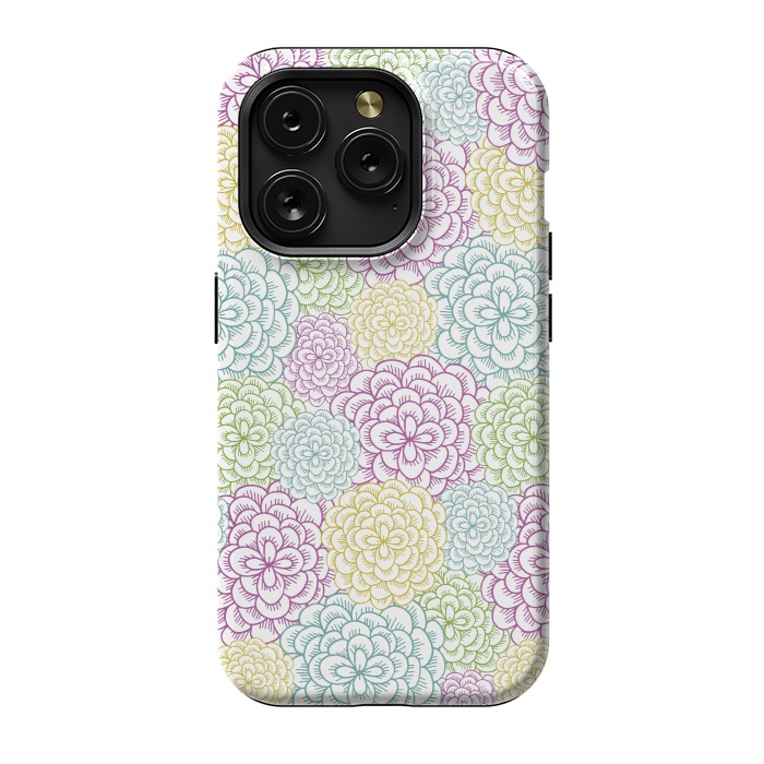 iPhone 15 Pro StrongFit Dahlia by TracyLucy Designs