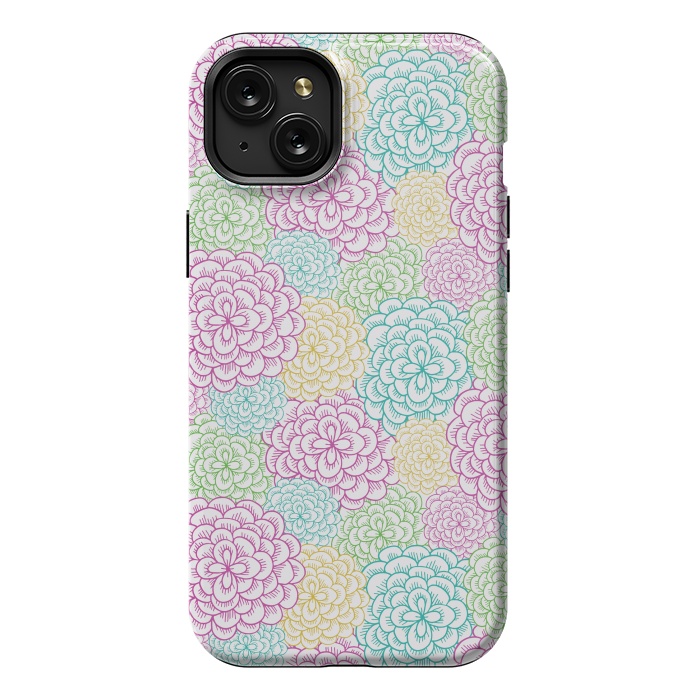 iPhone 15 Plus StrongFit Dahlia by TracyLucy Designs