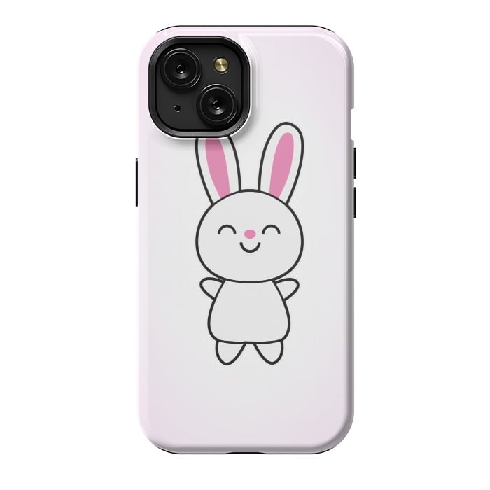 iPhone 15 StrongFit Cute Rabbit Bunny by Philipp Rietz