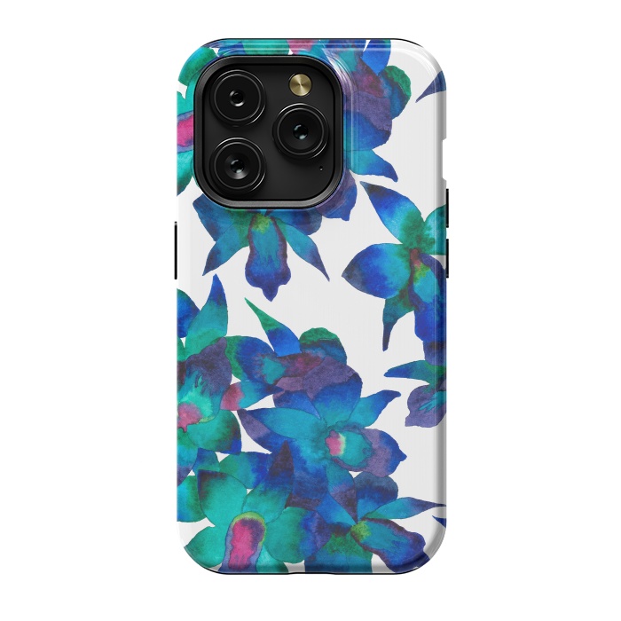 iPhone 15 Pro StrongFit Oceanic Orchid Fascination by Amaya Brydon