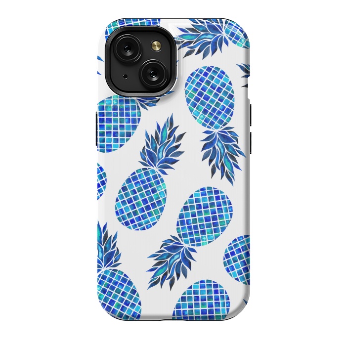 iPhone 15 StrongFit Sea Pineapples by Amaya Brydon