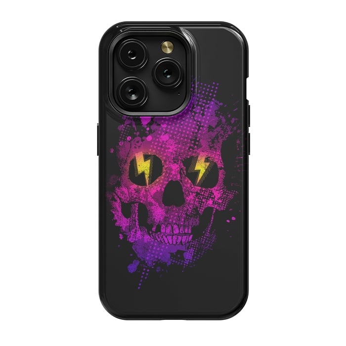 iPhone 15 Pro StrongFit Acid Skull by Mitxel Gonzalez