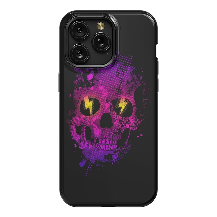 iPhone 15 Pro Max StrongFit Acid Skull by Mitxel Gonzalez