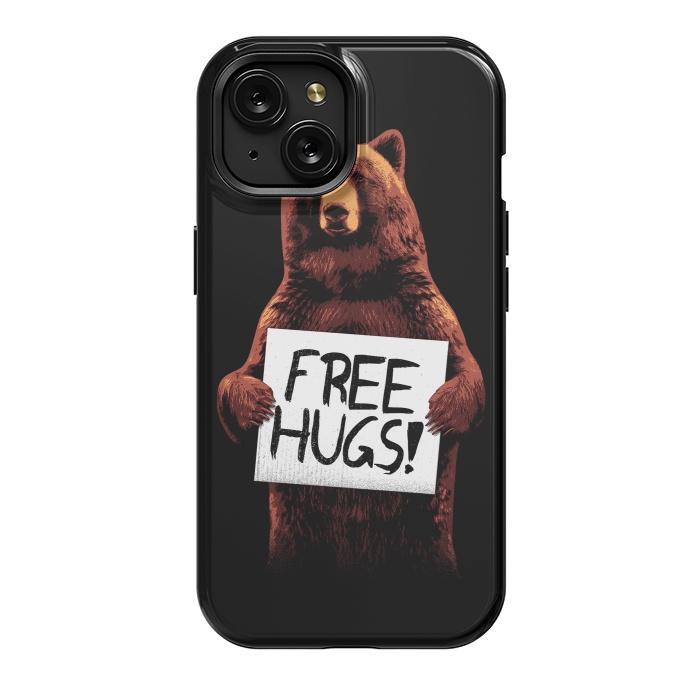 iPhone 15 StrongFit Free Hugs by Mitxel Gonzalez