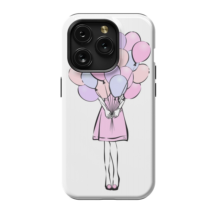 iPhone 15 Pro StrongFit Balloon Girl  by Martina
