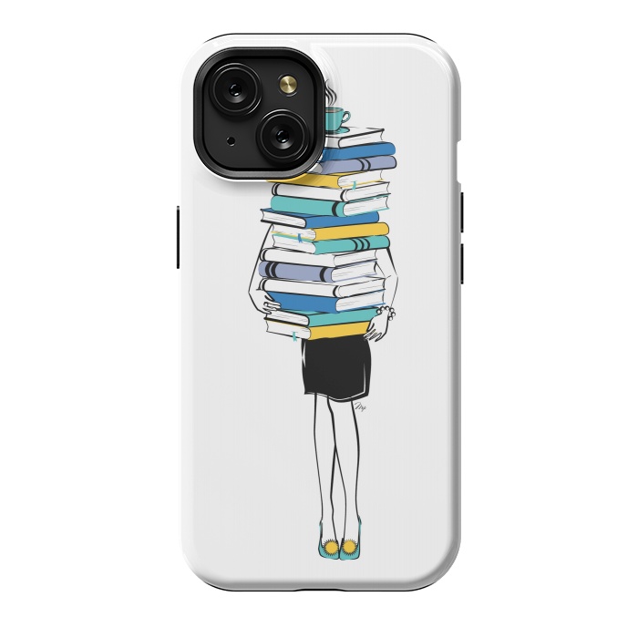 iPhone 15 StrongFit Book Worm by Martina