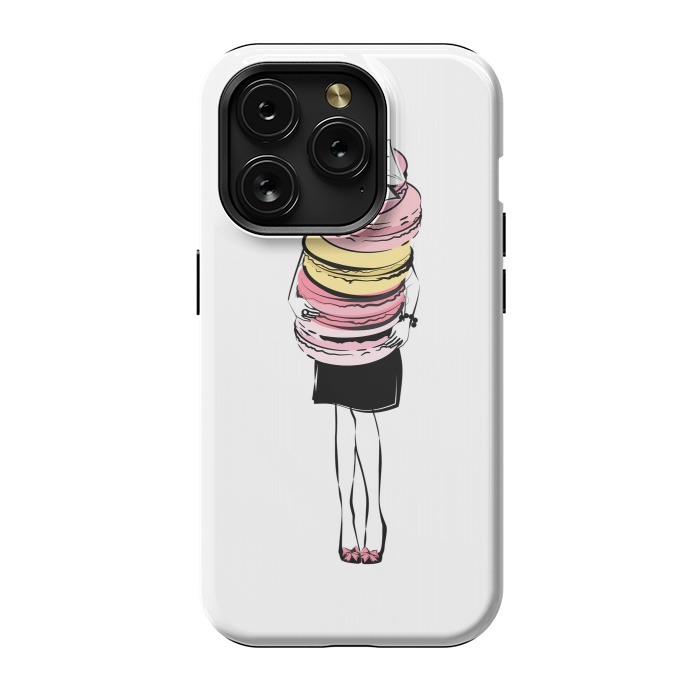 iPhone 15 Pro StrongFit I love Macarons by Martina