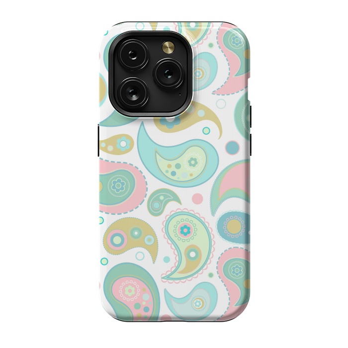 iPhone 15 Pro StrongFit Pretty Paisley  by Martina