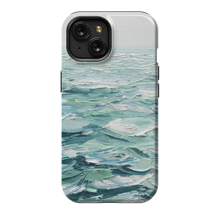 iPhone 15 StrongFit Minty Seas by Ann Marie Coolick