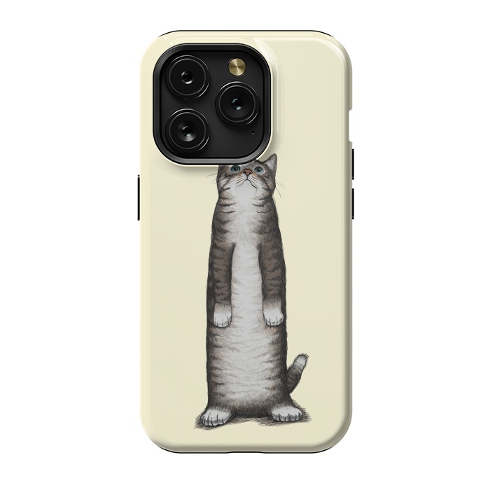 iPhone 15 Pro StrongFit Look Cat by Tummeow