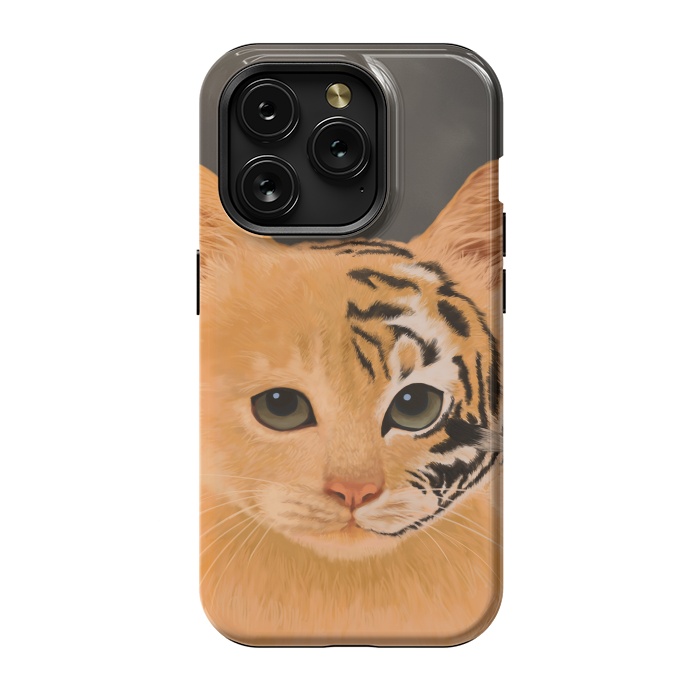 iPhone 15 Pro StrongFit Tiger by Tummeow