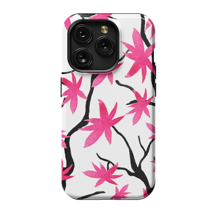 iPhone 15 Pro StrongFit Pink Blossoms by Amaya Brydon