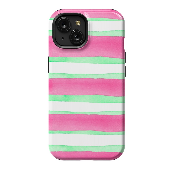 iPhone 15 StrongFit Peppermint Candy by Amaya Brydon