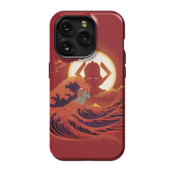 iPhone 15 Pro StrongFit Surfing with the Alien by Samiel Art