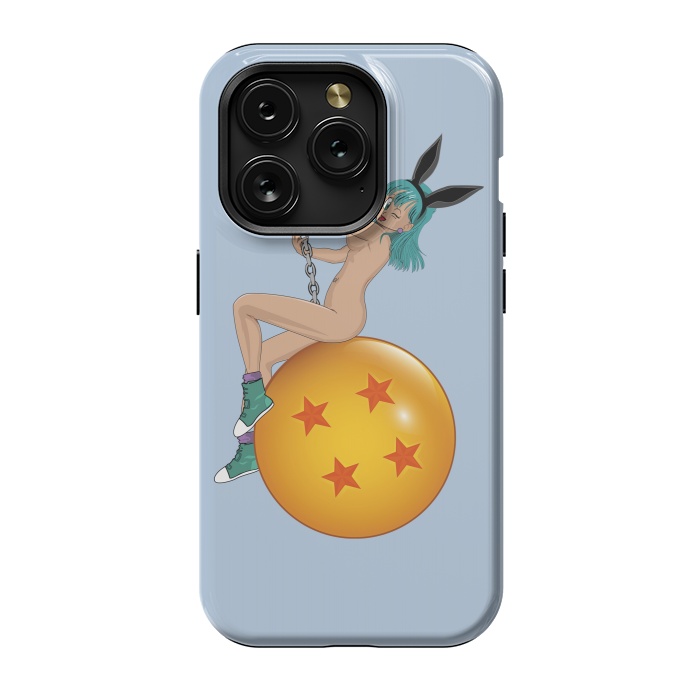 iPhone 15 Pro StrongFit Bunny Ball ( Nude) by Samiel Art
