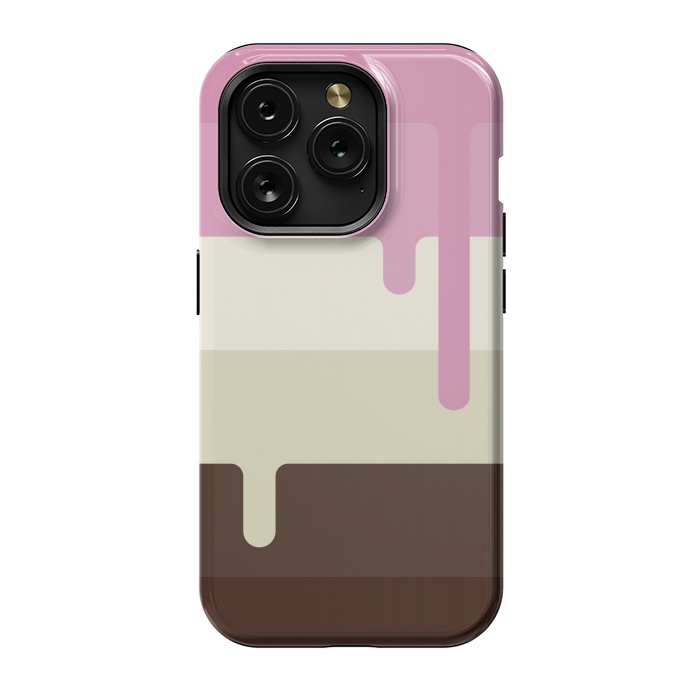 iPhone 15 Pro StrongFit Neapolitan Ice Cream by Dellán
