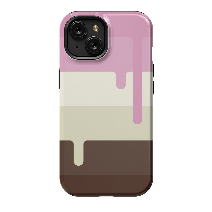 iPhone 15 StrongFit Neapolitan Ice Cream by Dellán