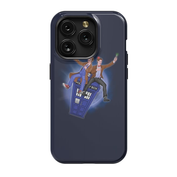 iPhone 15 Pro StrongFit THE DOCTOR'S TIMEY-WIMEY ADVENTURE by SKULLPY