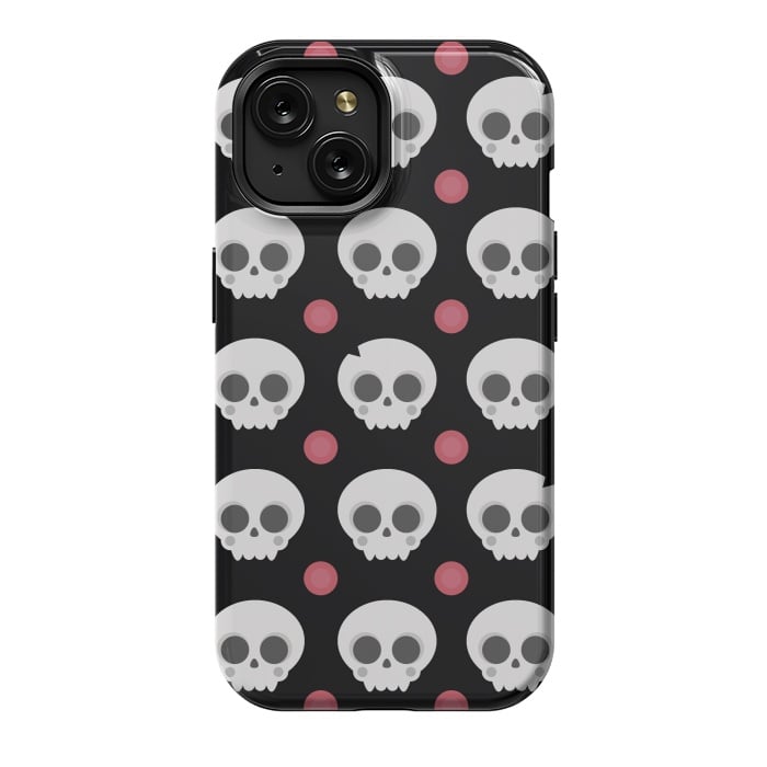 iPhone 15 StrongFit Skulls Pattern by Dellán