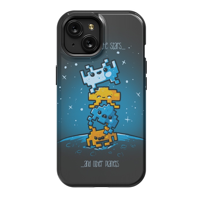 iPhone 15 StrongFit Cute Invaders by Q-Artwork