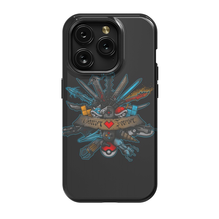 iPhone 15 Pro StrongFit Gamer Forever by Q-Artwork