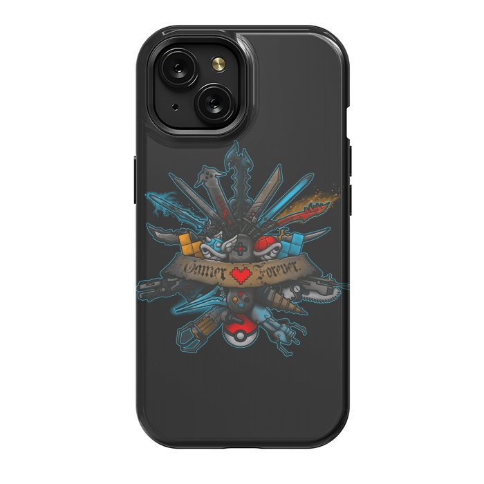 iPhone 15 StrongFit Gamer Forever by Q-Artwork