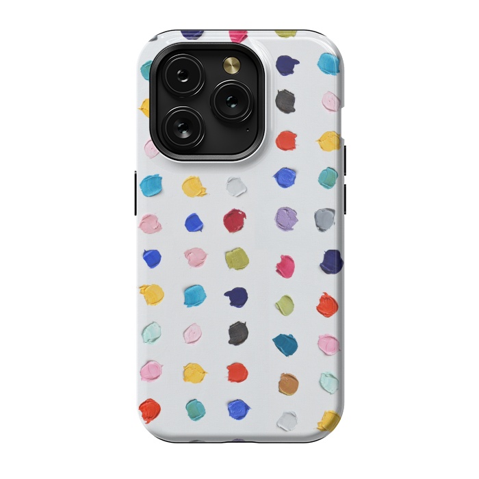 iPhone 15 Pro StrongFit Polka Daubs by Ann Marie Coolick
