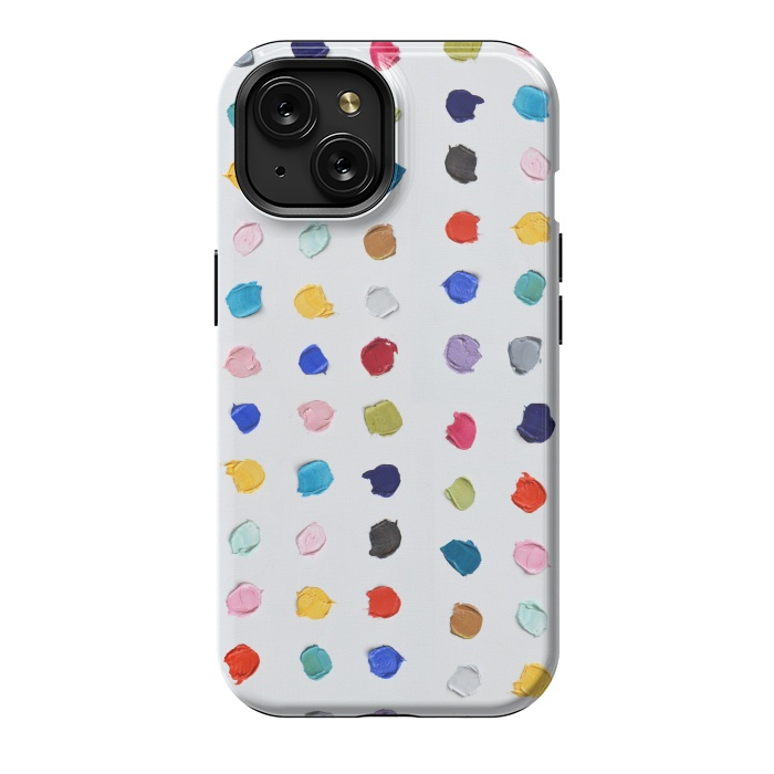 iPhone 15 StrongFit Polka Daubs by Ann Marie Coolick