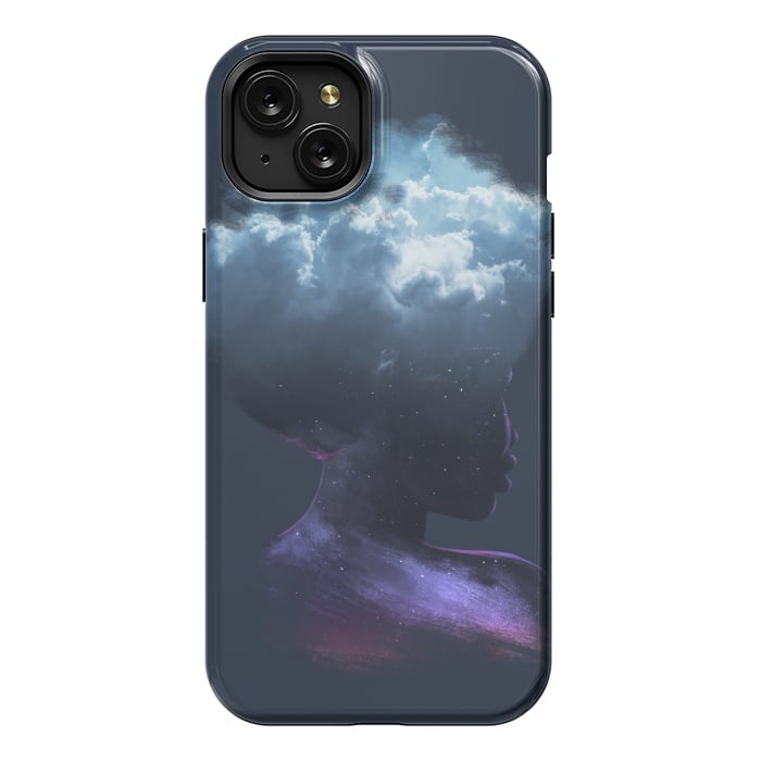 iPhone 15 Plus StrongFit HEAD ON THE CLOUDS by Ilustrata