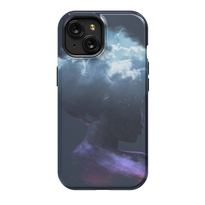 iPhone 15 StrongFit HEAD ON THE CLOUDS by Ilustrata