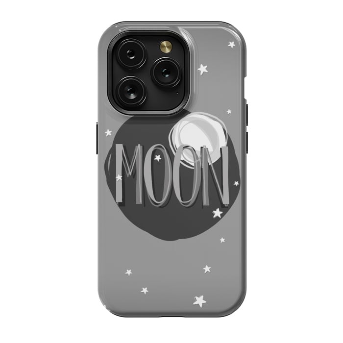 iPhone 15 Pro StrongFit Bright Moon & Stars by Dellán