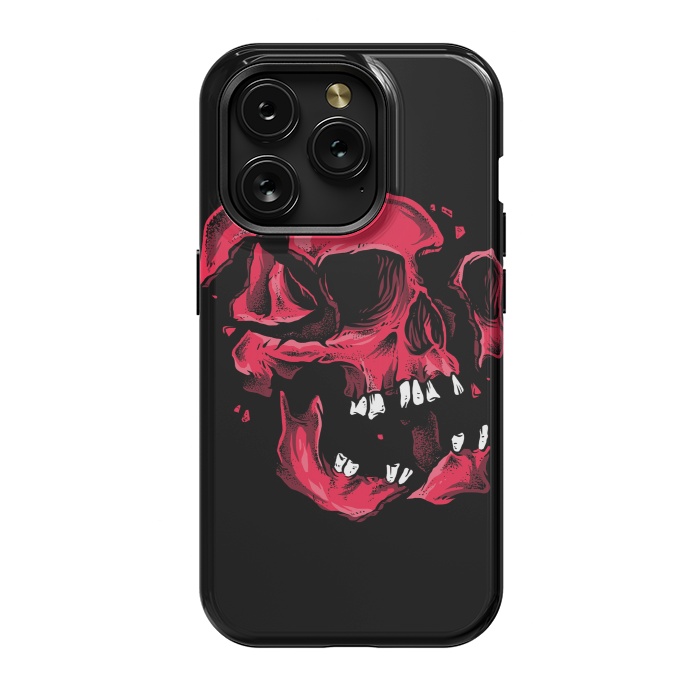 iPhone 15 Pro StrongFit broken skull by Lucas Dutra