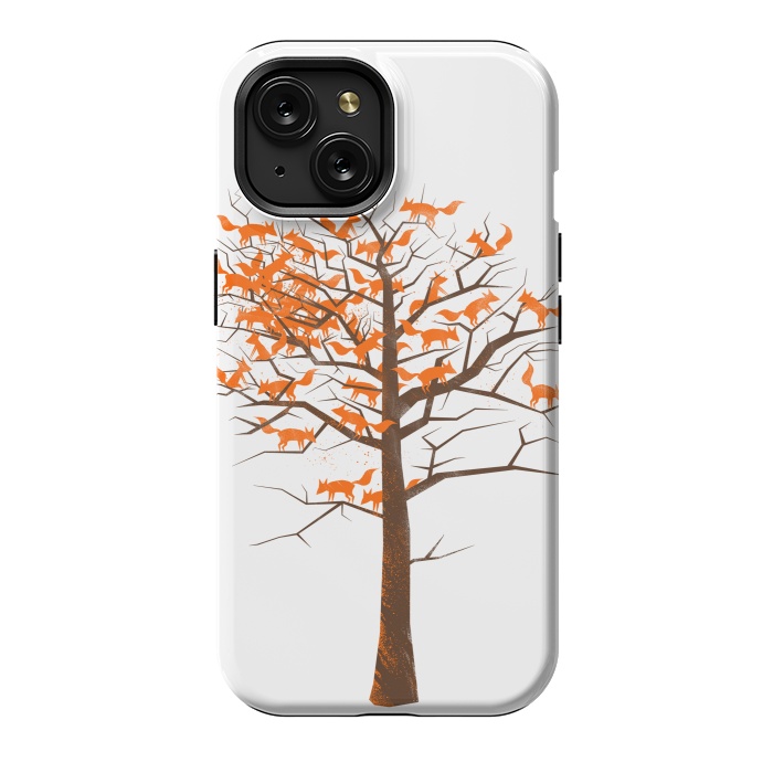 iPhone 15 StrongFit Blazing Fox Tree by 38 Sunsets