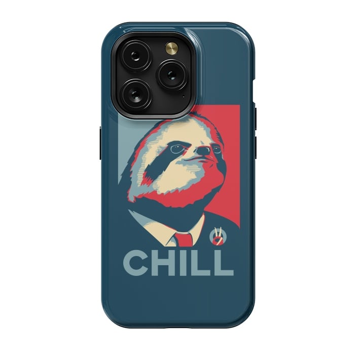iPhone 15 Pro StrongFit Sloth For President by Grant Stephen Shepley