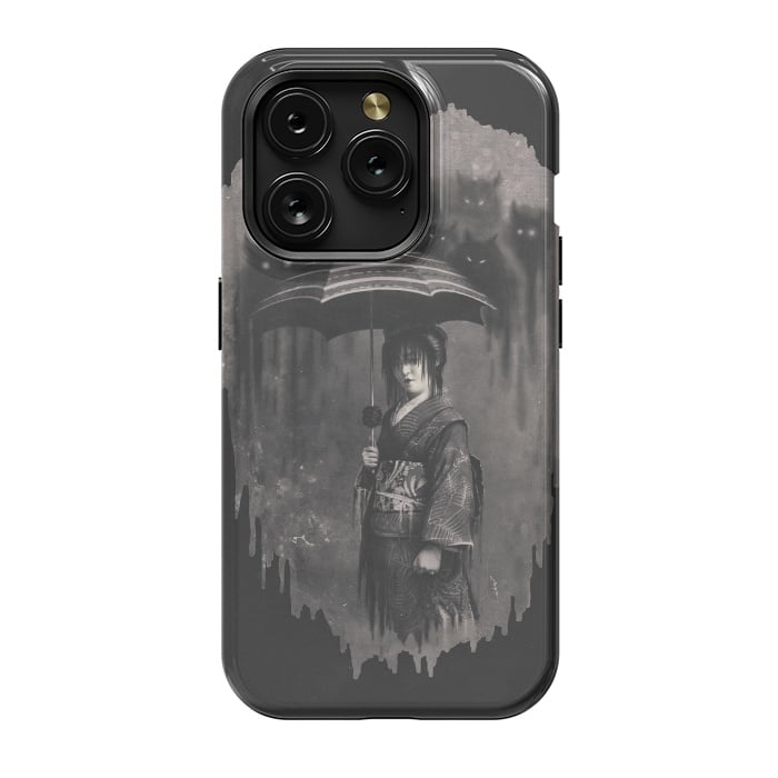 iPhone 15 Pro StrongFit Lady Rain by 38 Sunsets