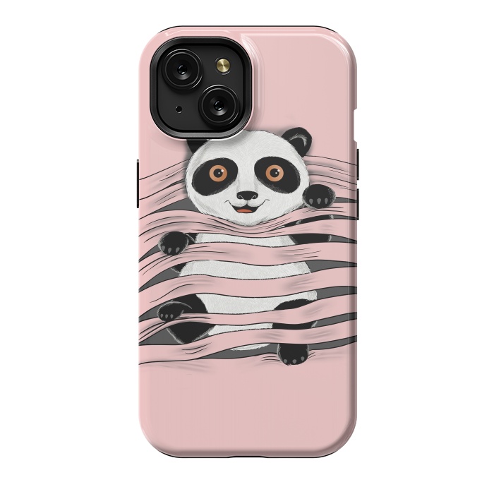 iPhone 15 StrongFit Little Panda by Coffee Man